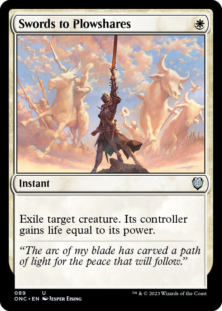 Image for Swords to Plowshares (Commander: Phyrexia: All Will Be One) (89) - Magic: The Gathering