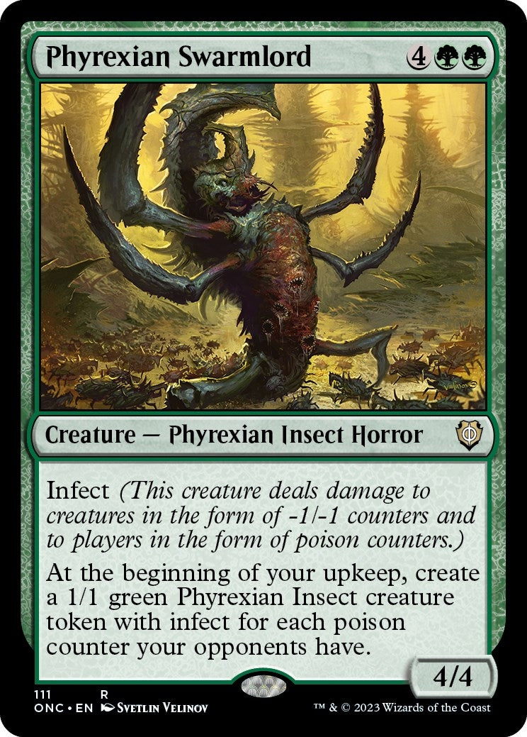 Image for Phyrexian Swarmlord (Commander: Phyrexia: All Will Be One) (111) - Magic: The Gathering