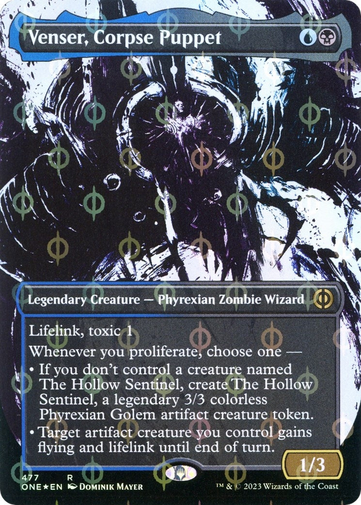 Image for Venser, Corpse Puppet (Showcase) (Step-and-Compleat Foil) (Phyrexia: All Will Be One) (477) - Magic: The Gathering