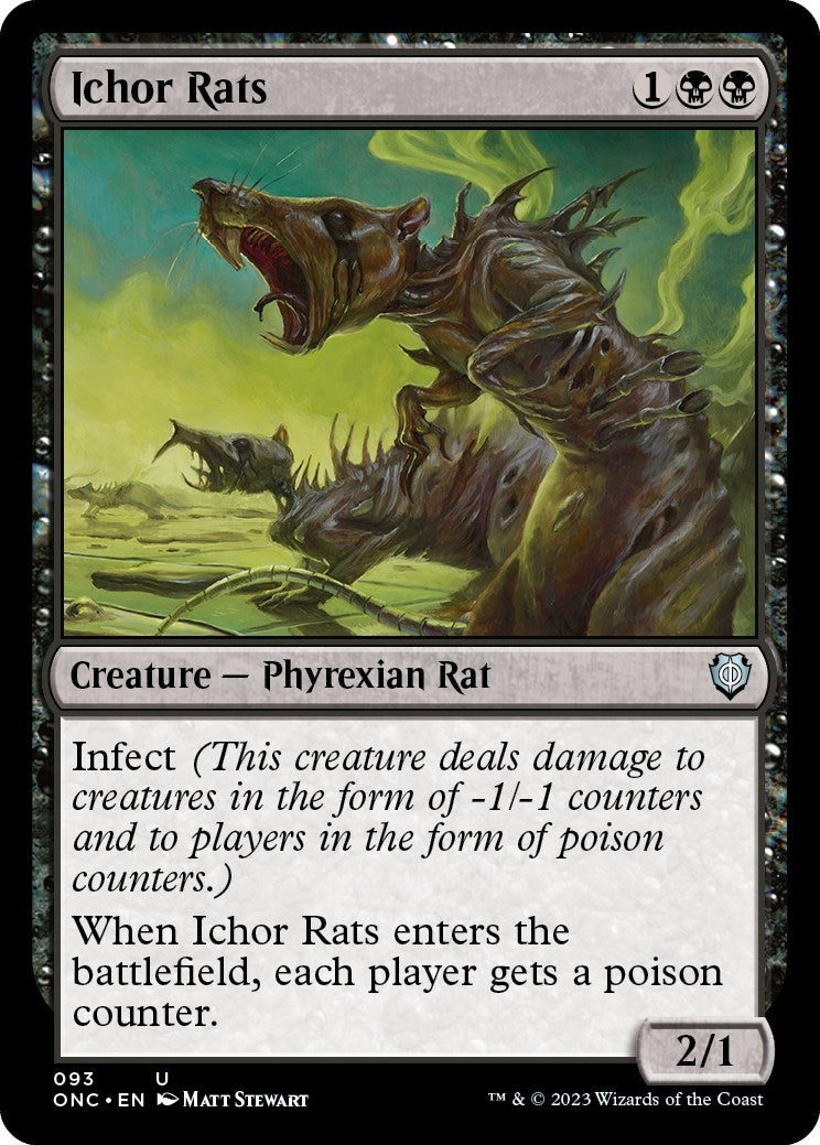 Image for Ichor Rats (Commander: Phyrexia: All Will Be One) (93) - Magic: The Gathering