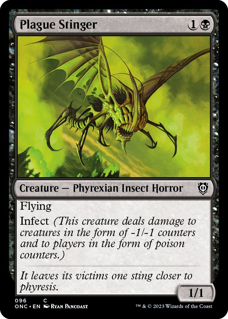 Image for Plague Stinger (Commander: Phyrexia: All Will Be One) (96) - Magic: The Gathering