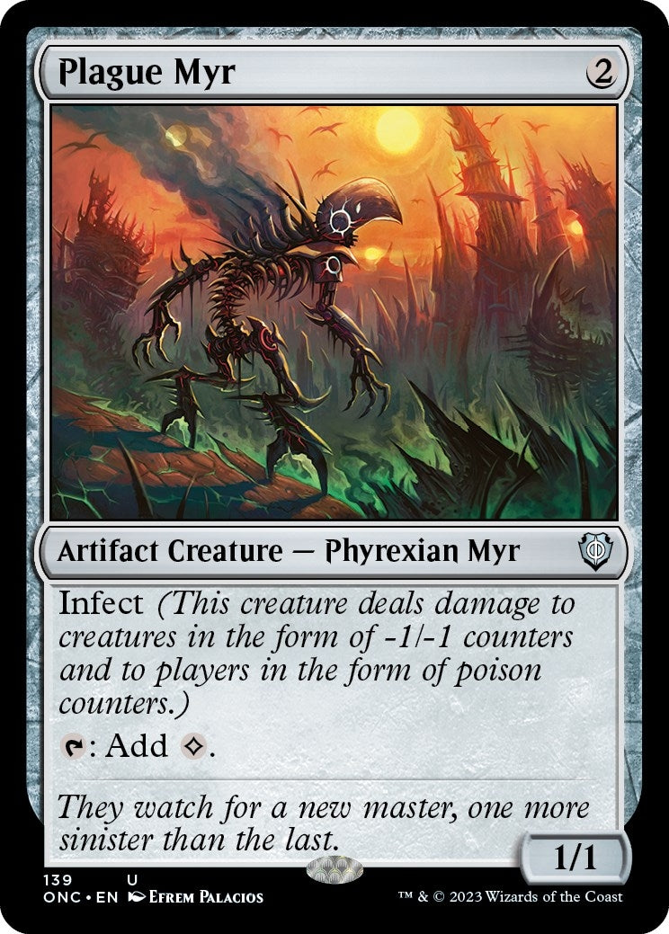 Image for Plague Myr (Commander: Phyrexia: All Will Be One) (139) - Magic: The Gathering