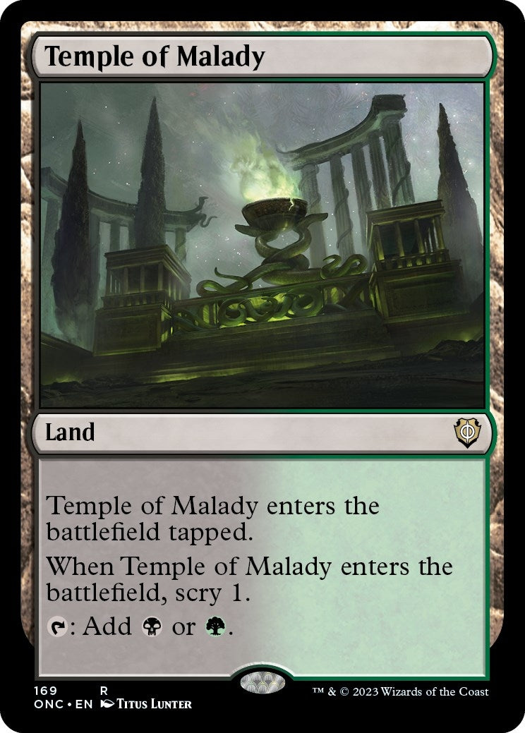 Image for Temple of Malady (Commander: Phyrexia: All Will Be One) (169) - Magic: The Gathering