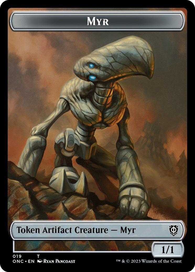 Image for Myr // Thopter Double-Sided Token (Commander: Phyrexia: All Will Be One) (19 // 21) - Magic: The Gathering