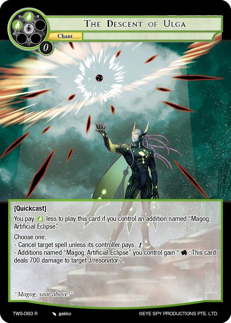 Image for The Descent of Ulga (The War of the Suns) (TWS-063 R) - Force of Will