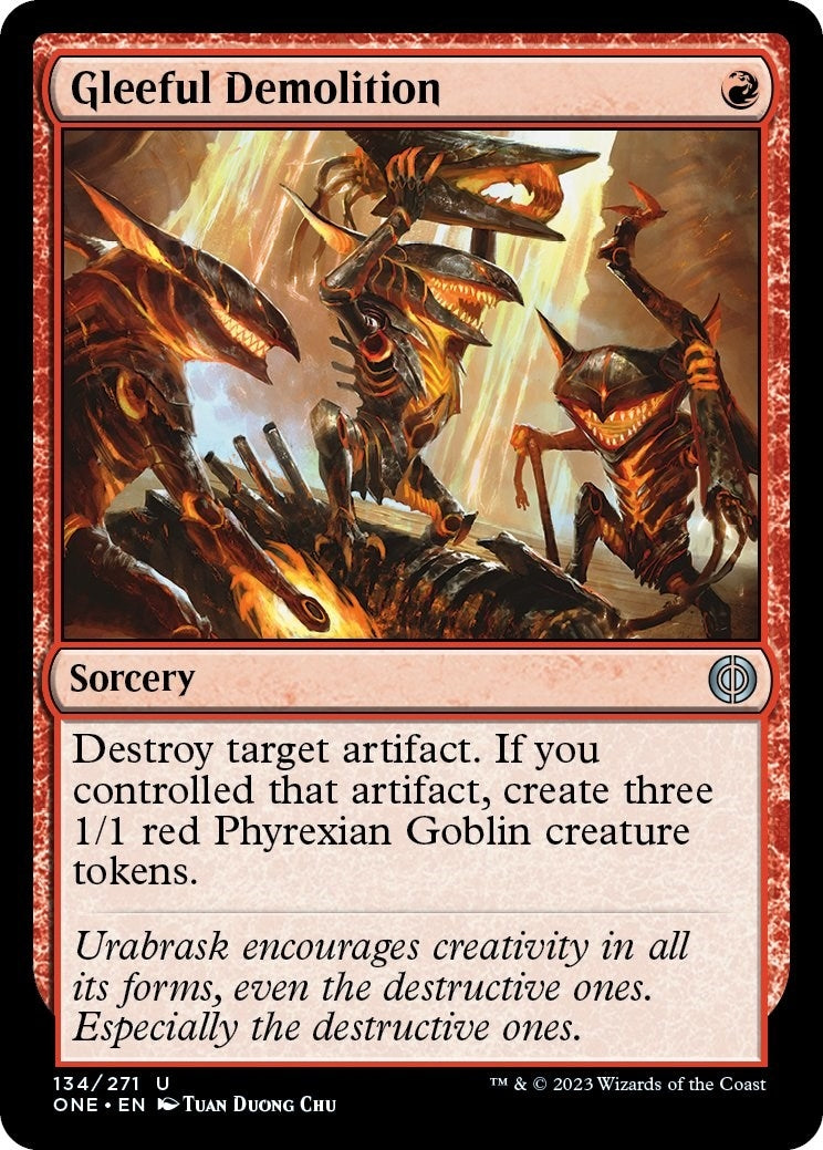 Image for Gleeful Demolition (Phyrexia: All Will Be One) (134) - Magic: The Gathering