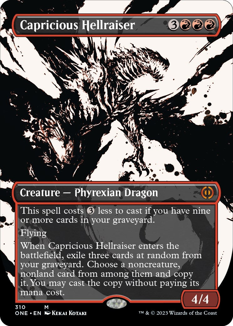 Image for Capricious Hellraiser (Showcase) (Phyrexia: All Will Be One) (310) - Magic: The Gathering