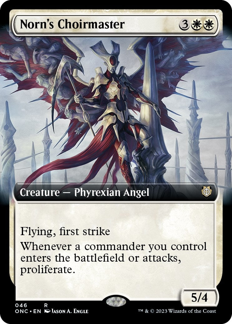 Image for Norn's Choirmaster (Extended Art) (Commander: Phyrexia: All Will Be One) (46) - Magic: The Gathering