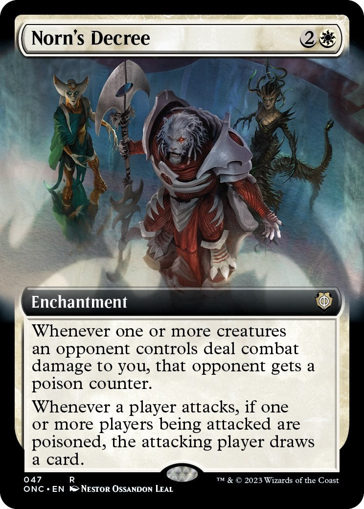 Image for Norn's Decree (Extended Art) (Commander: Phyrexia: All Will Be One) (47) - Magic: The Gathering