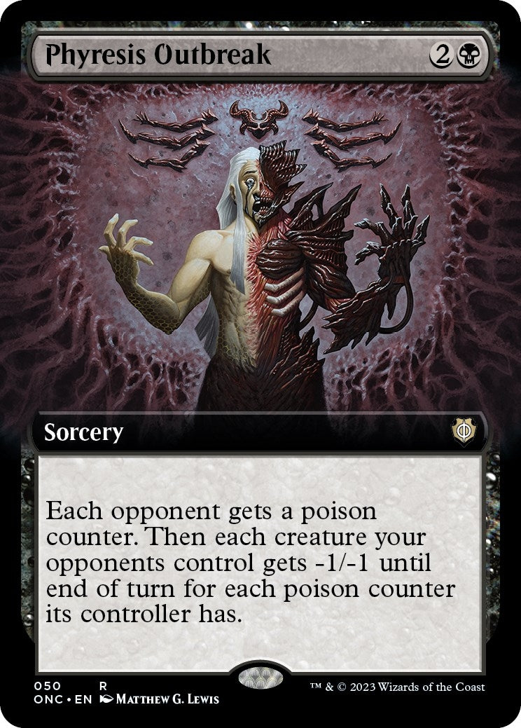 Image for Phyresis Outbreak (Extended Art) (Commander: Phyrexia: All Will Be One) (50) - Magic: The Gathering