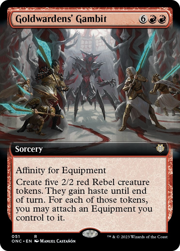 Image for Goldwardens' Gambit (Extended Art) (Commander: Phyrexia: All Will Be One) (51) - Magic: The Gathering
