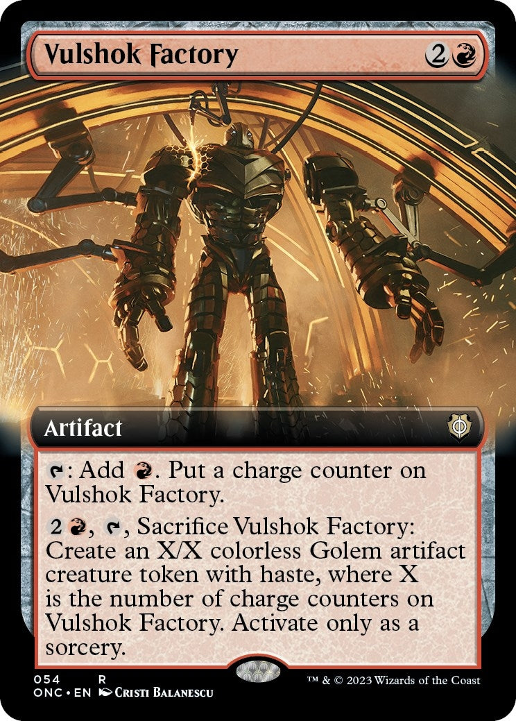 Image for Vulshok Factory (Extended Art) (Commander: Phyrexia: All Will Be One) (54) - Magic: The Gathering