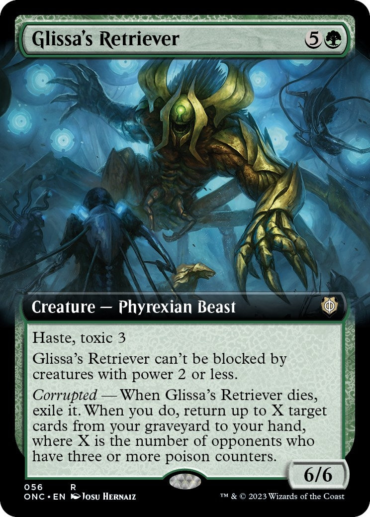 Image for Glissa's Retriever (Extended Art) (Commander: Phyrexia: All Will Be One) (56) - Magic: The Gathering