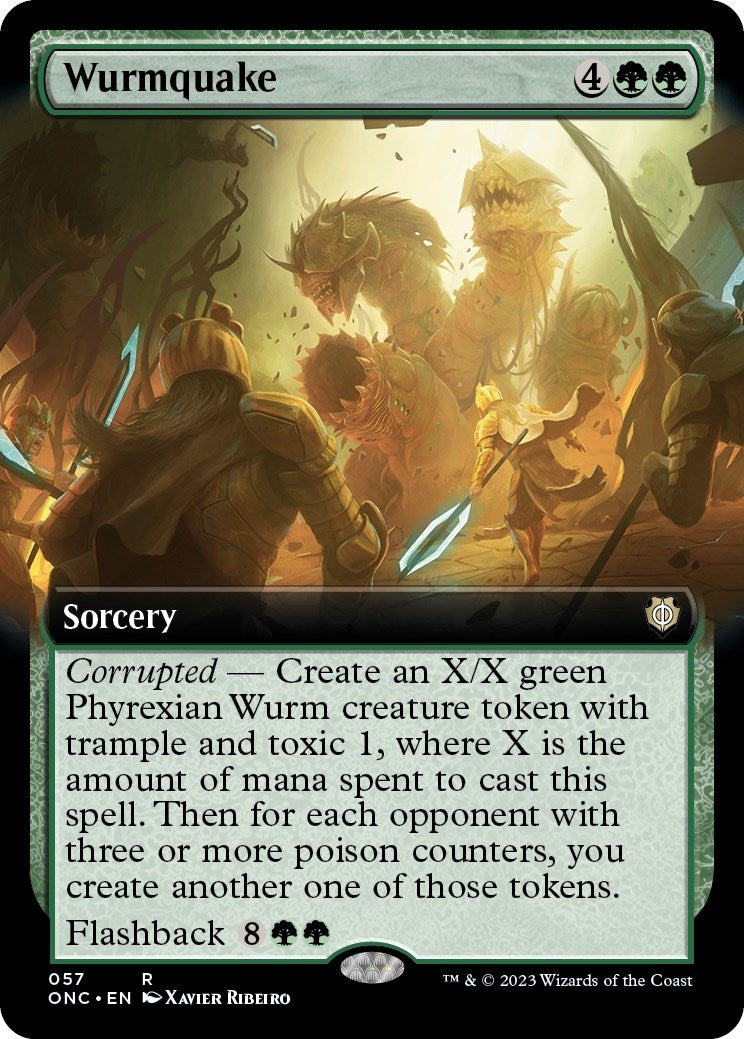 Image for Wurmquake (Extended Art) (Commander: Phyrexia: All Will Be One) (57) - Magic: The Gathering