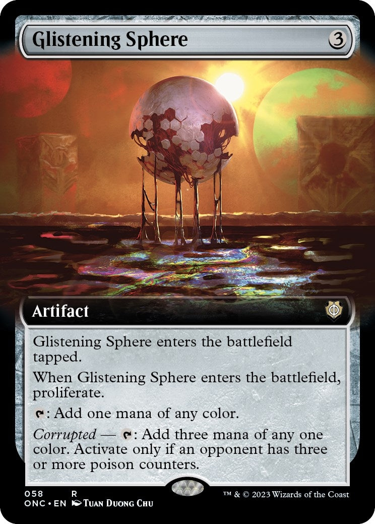 Image for Glistening Sphere (Extended Art) (Commander: Phyrexia: All Will Be One) (58) - Magic: The Gathering