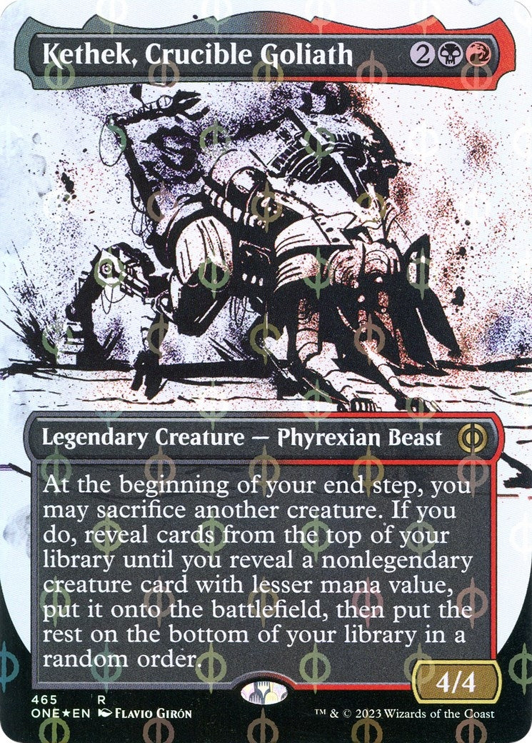 Image for Kethek, Crucible Goliath (Showcase) (Step-and-Compleat Foil) (Phyrexia: All Will Be One) (465) - Magic: The Gathering