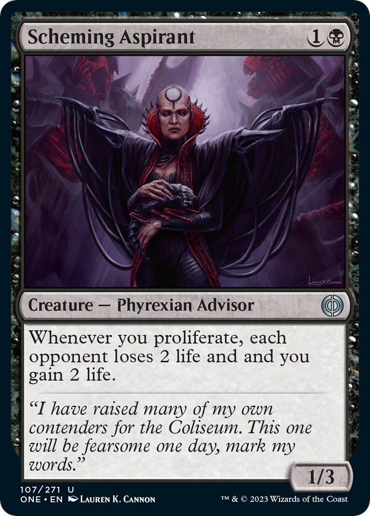 Image for Scheming Aspirant (Phyrexia: All Will Be One) (107) - Magic: The Gathering