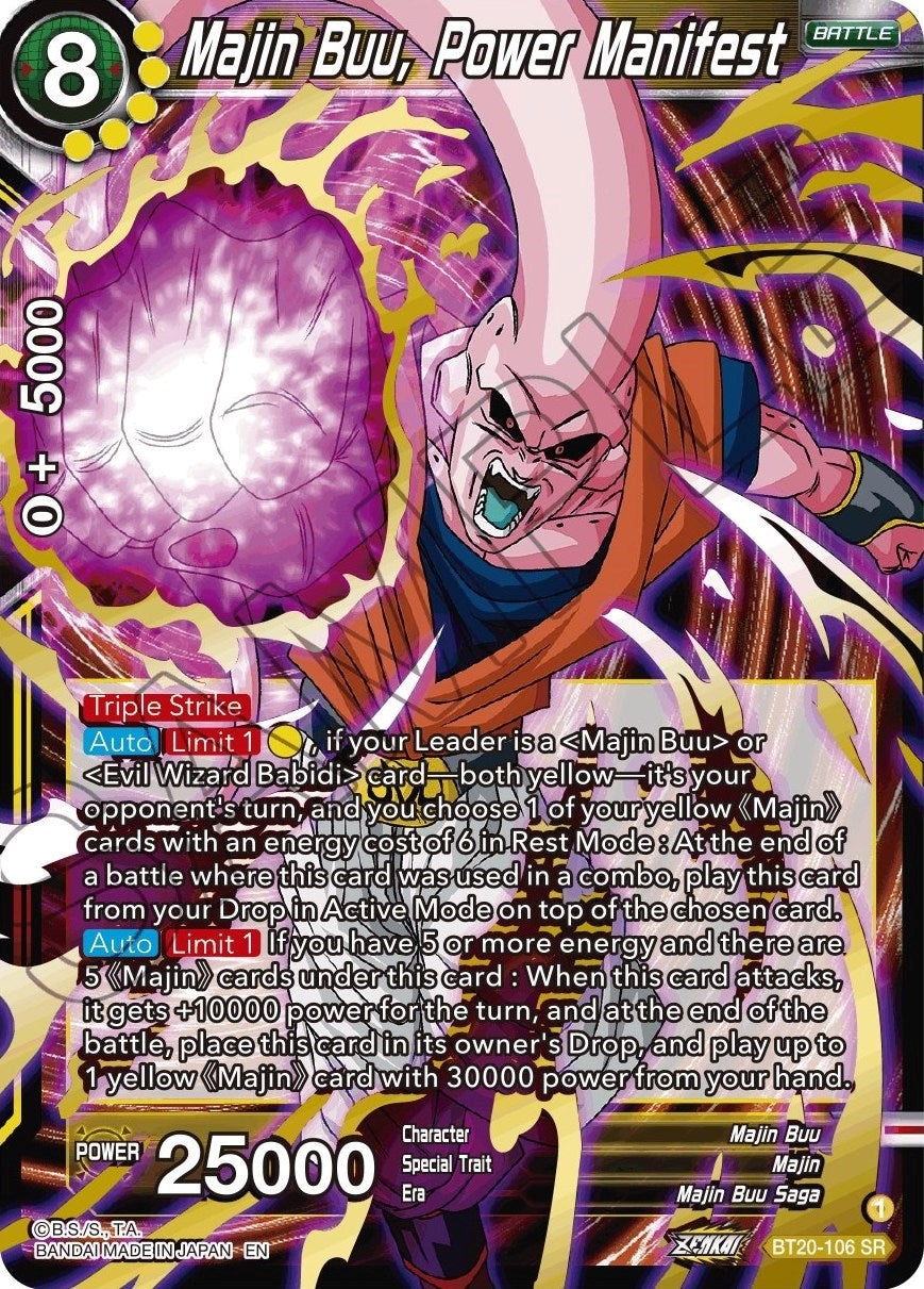 Image for Majin Buu, Power Manifest (Power Absorbed) (BT20-106) - Dragon Ball Super: Masters