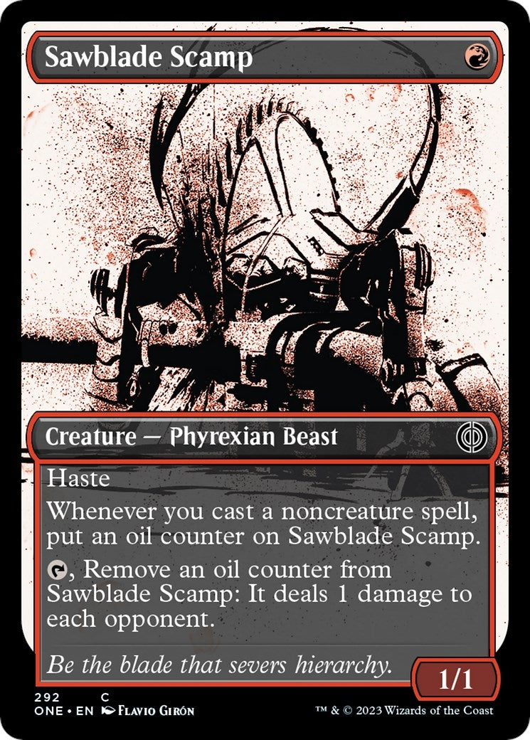 Image for Sawblade Scamp (Showcase) (Phyrexia: All Will Be One) (292) - Magic: The Gathering