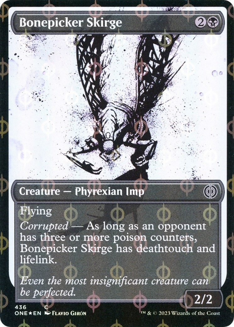 Image for Bonepicker Skirge (Showcase) (Step-and-Compleat Foil) (Phyrexia: All Will Be One) (436) - Magic: The Gathering