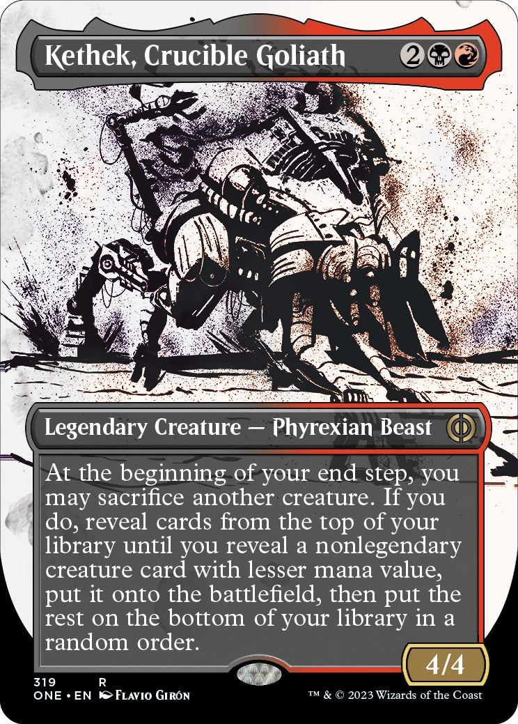 Image for Kethek, Crucible Goliath (Showcase) (Phyrexia: All Will Be One) (319) - Magic: The Gathering