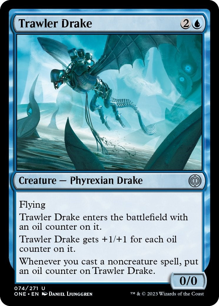 Image for Trawler Drake (Phyrexia: All Will Be One) (74) - Magic: The Gathering