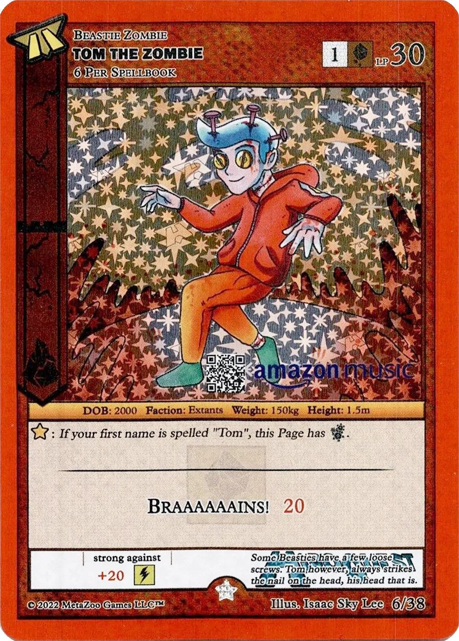 Image for Tom the Zombie (Amazon Music) (Hiroquest 2.0) (6/38) - MetaZoo