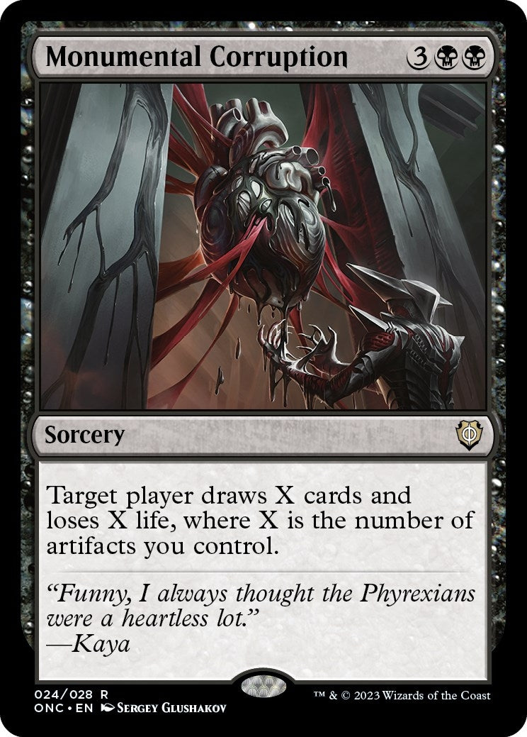 Image for Monumental Corruption (Commander: Phyrexia: All Will Be One) (24) - Magic: The Gathering