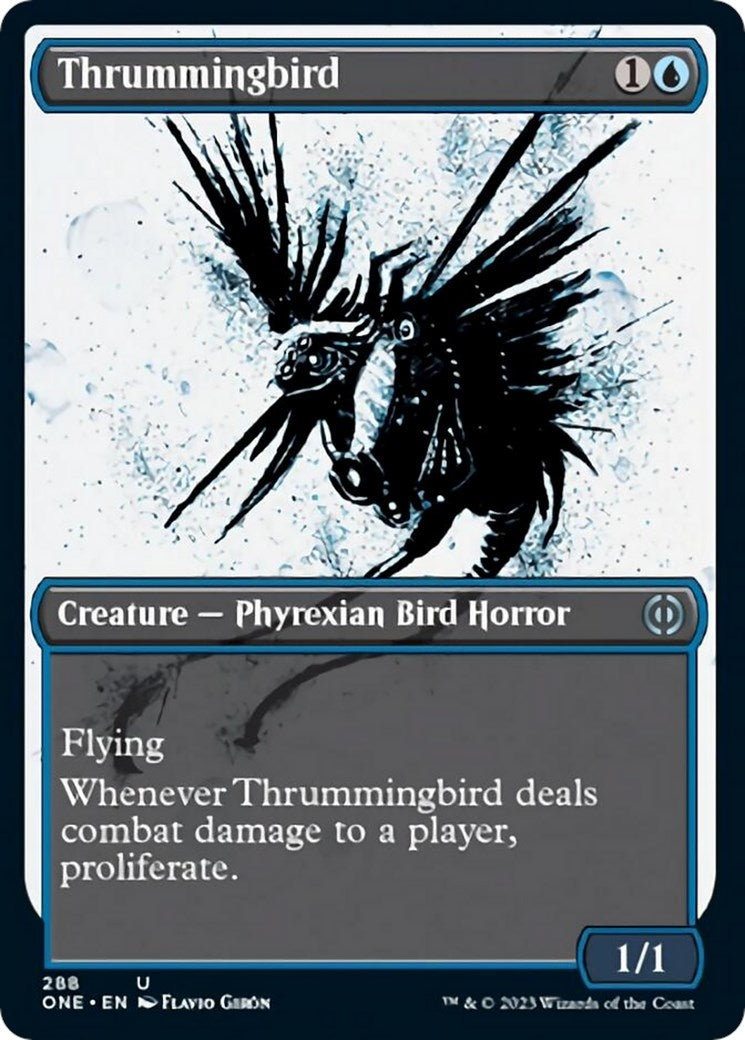 Image for Thrummingbird (Showcase) (Phyrexia: All Will Be One) (288) - Magic: The Gathering