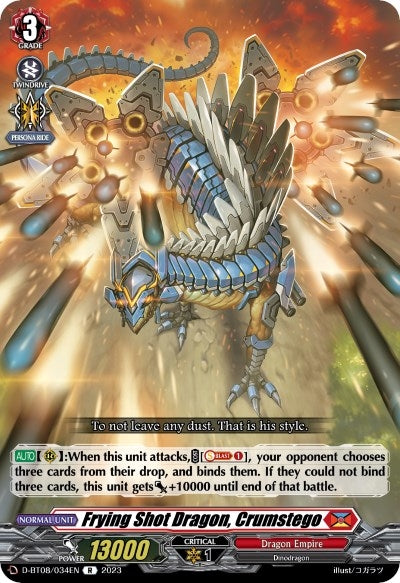 Image for Frying Shot Dragon, Crumstego (D-BT08: Minerva Rising) (D-BT08/034EN) - Cardfight Vanguard