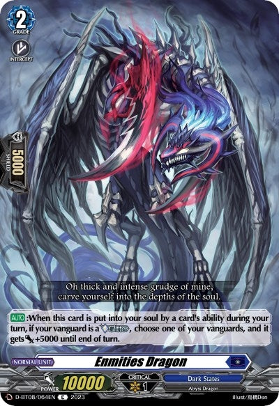 Image for Enmities Dragon (D-BT08: Minerva Rising) (D-BT08/064EN) - Cardfight Vanguard
