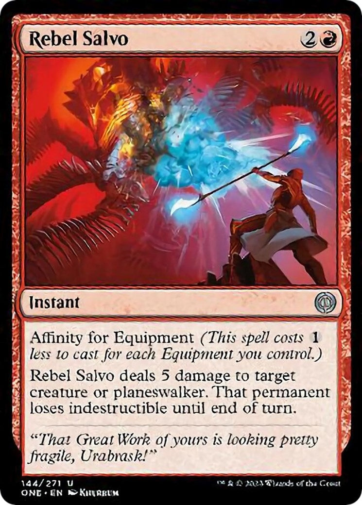 Image for Rebel Salvo (Phyrexia: All Will Be One) (144) - Magic: The Gathering