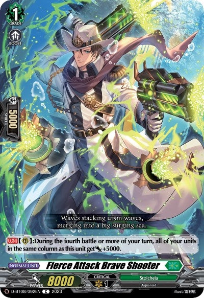 Image for Fierce Attack Brave Shooter (D-BT08: Minerva Rising) (D-BT08/092EN) - Cardfight Vanguard