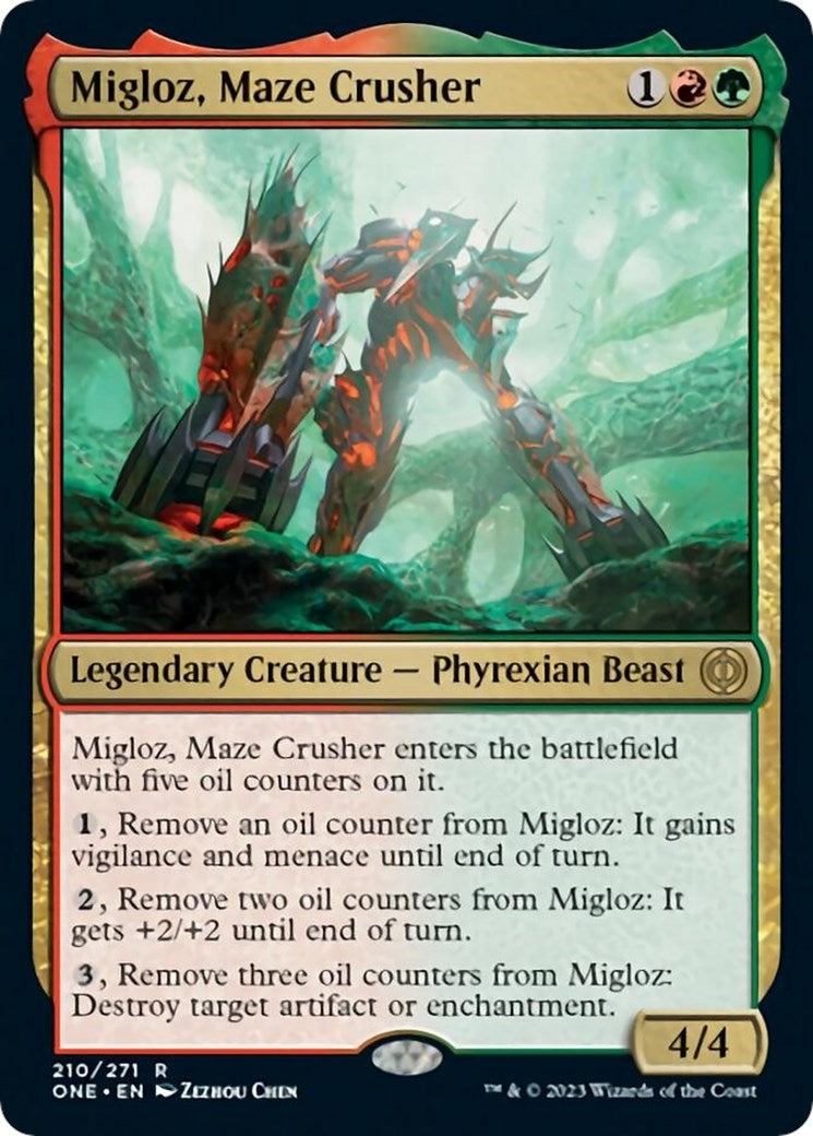 Image for Migloz, Maze Crusher (Phyrexia: All Will Be One) (210) - Magic: The Gathering