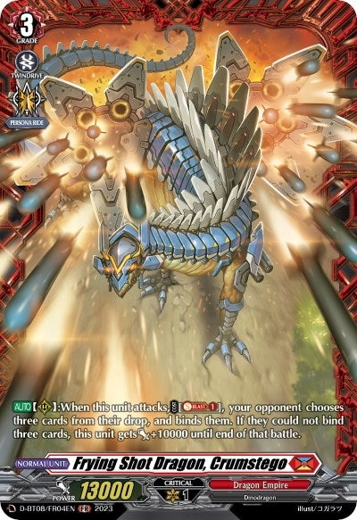 Image for Frying Shot Dragon, Crumstego (FR) (D-BT08: Minerva Rising) (D-BT08/FR04EN) - Cardfight Vanguard