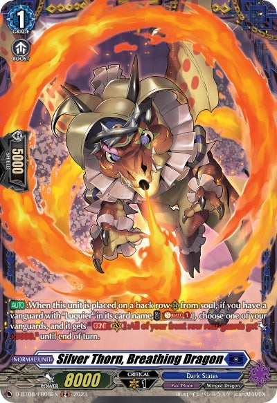 Image for Silver Thorn, Breathing Dragon (FR) (D-BT08: Minerva Rising) (D-BT08/FR08EN) - Cardfight Vanguard