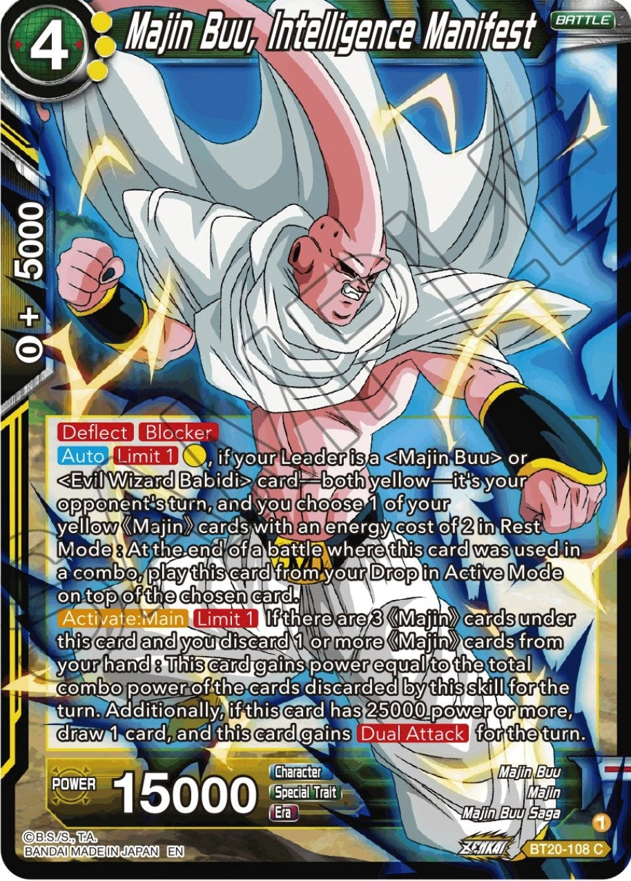 Image for Majin Buu, Intelligence Manifest (Power Absorbed) (BT20-108) - Dragon Ball Super: Masters