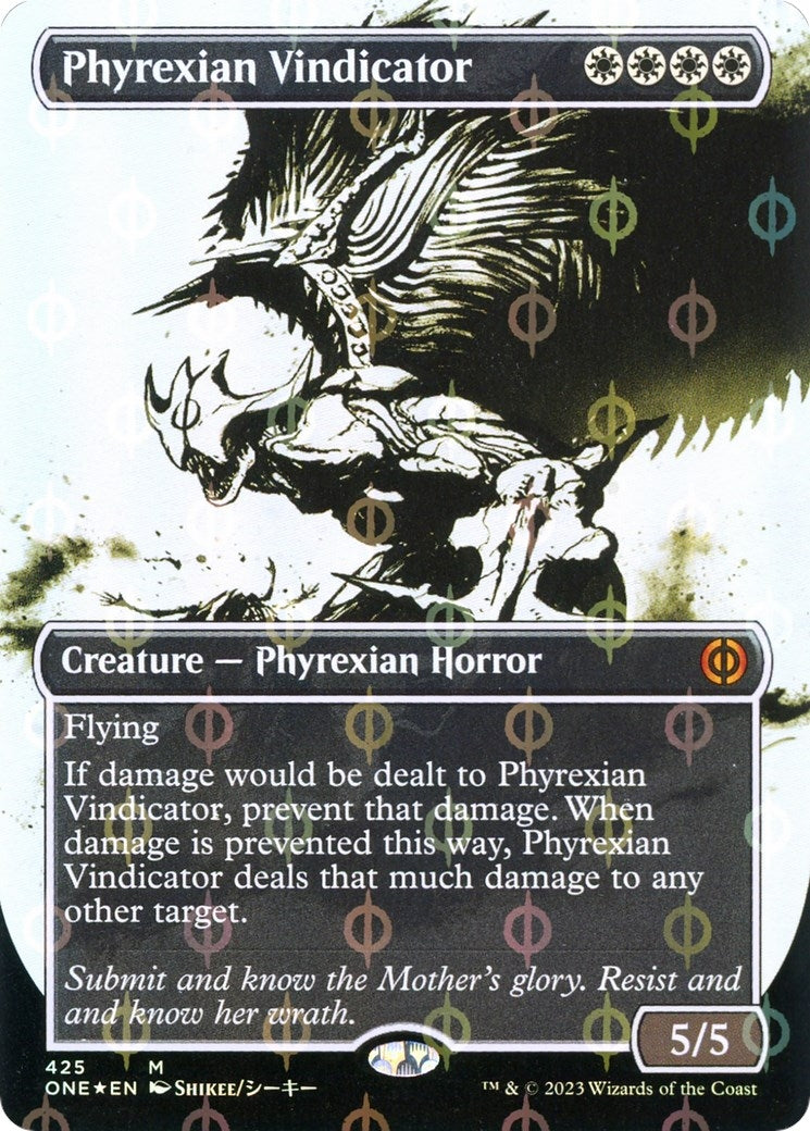 Image for Phyrexian Vindicator (Showcase) (Step-and-Compleat Foil) (Phyrexia: All Will Be One) (425) - Magic: The Gathering