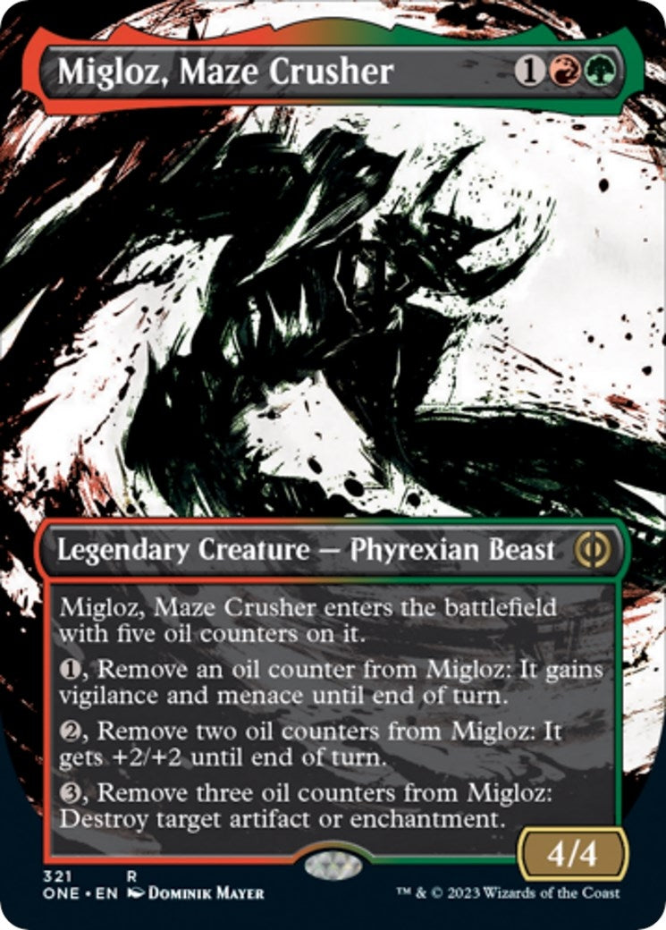 Image for Migloz, Maze Crusher (Showcase) (Phyrexia: All Will Be One) (321) - Magic: The Gathering