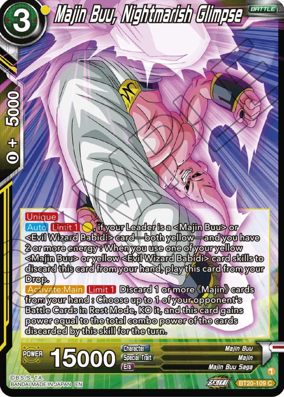 Image for Majin Buu, Nightmarish Glimpse (Power Absorbed) (BT20-109) - Dragon Ball Super: Masters