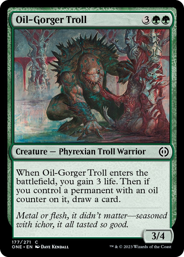 Image for Oil-Gorger Troll (Phyrexia: All Will Be One) (177) - Magic: The Gathering