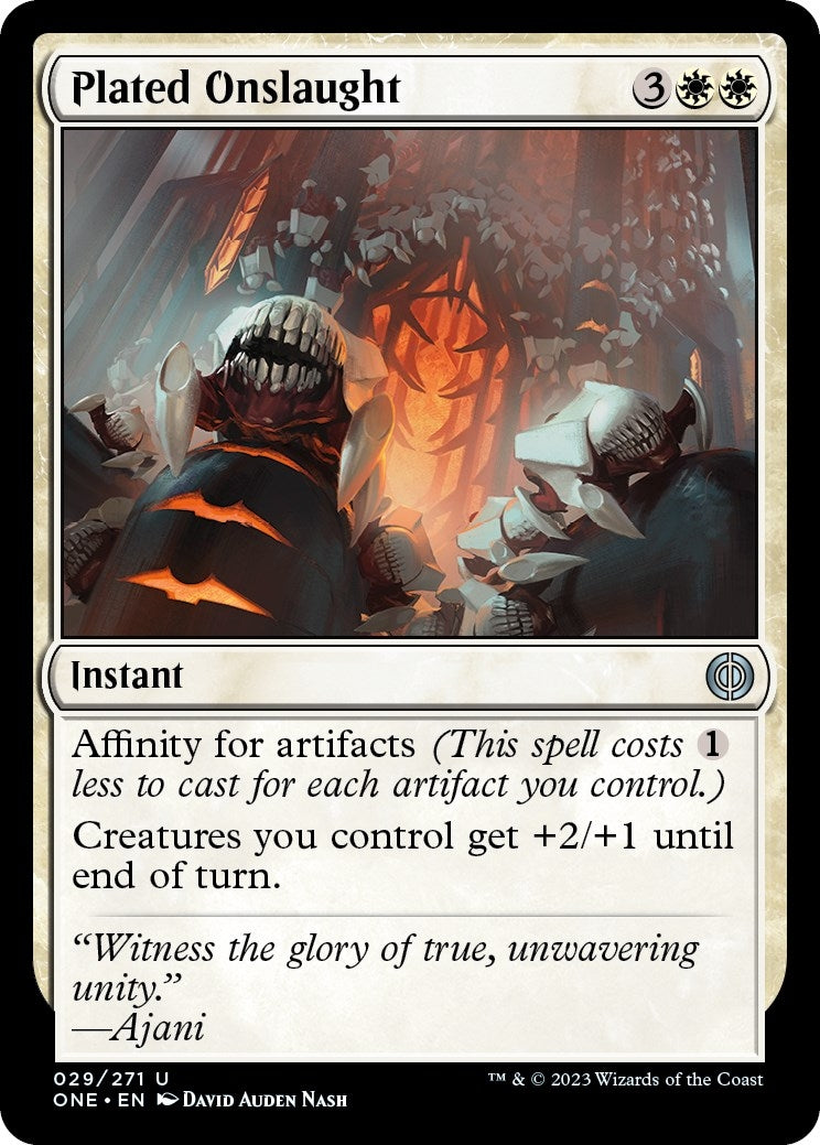 Image for Plated Onslaught (Phyrexia: All Will Be One) (29) - Magic: The Gathering