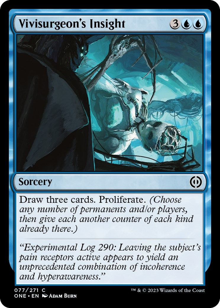Image for Vivisurgeon's Insight (Phyrexia: All Will Be One) (77) - Magic: The Gathering