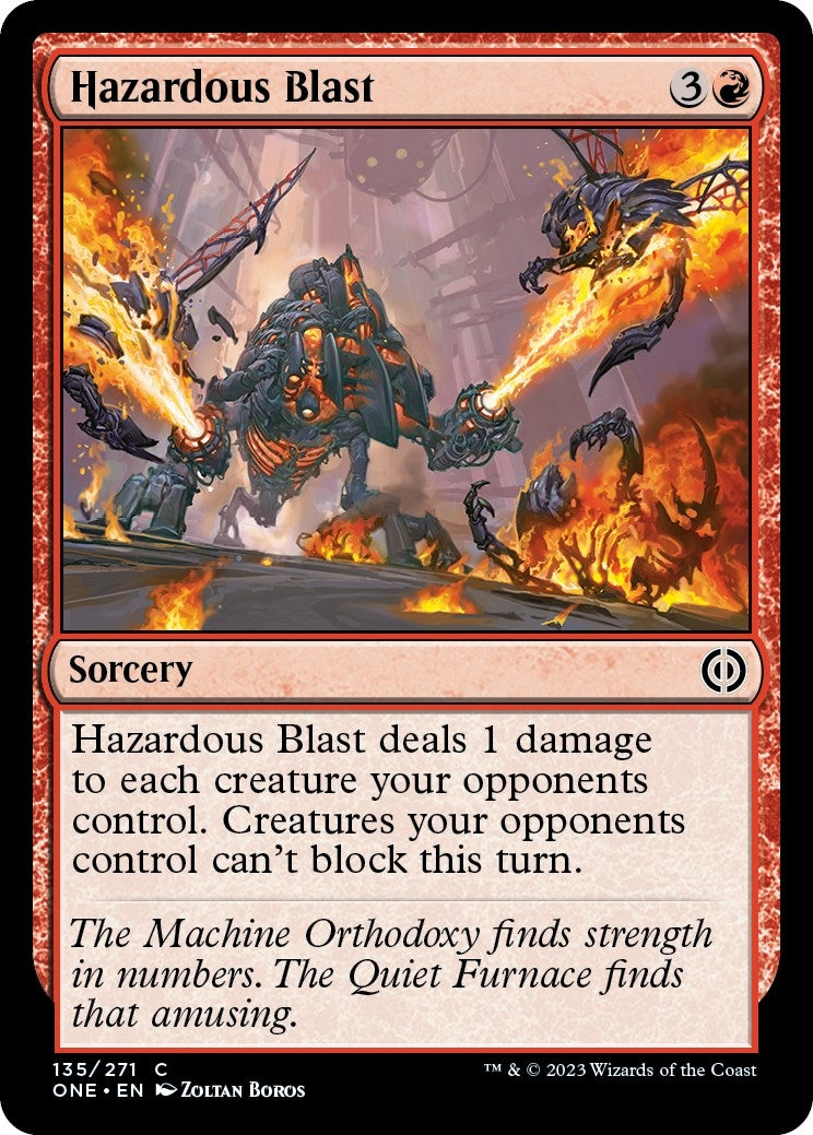 Image for Hazardous Blast (Phyrexia: All Will Be One) (135) - Magic: The Gathering