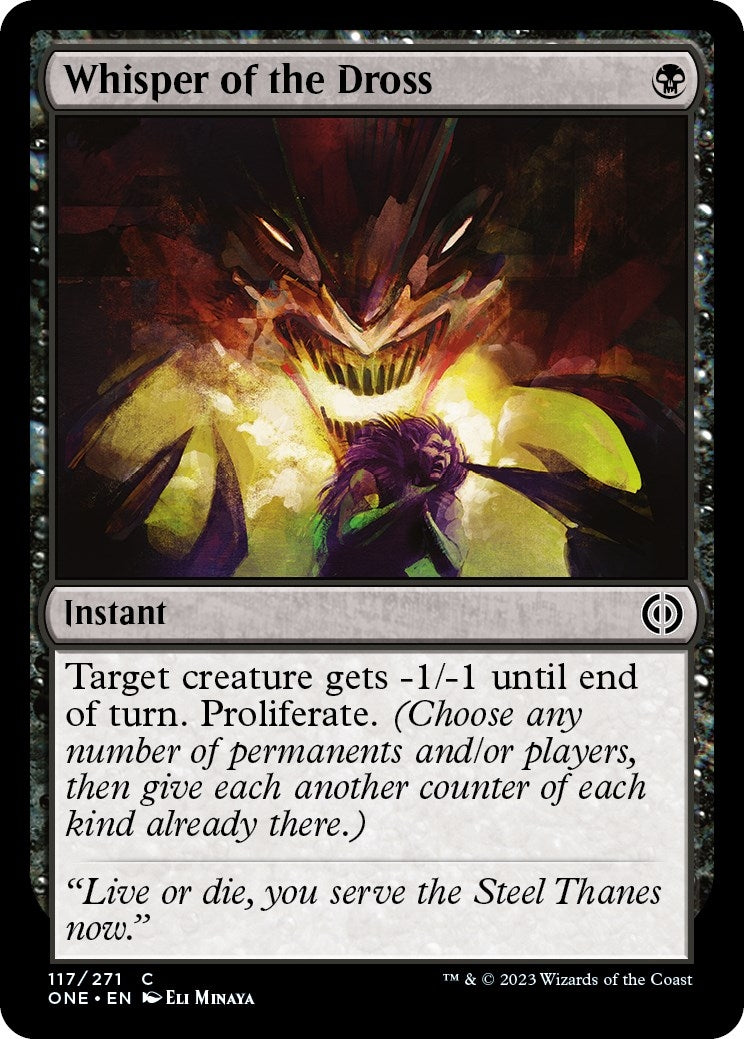 Image for Whisper of the Dross (Phyrexia: All Will Be One) (117) - Magic: The Gathering