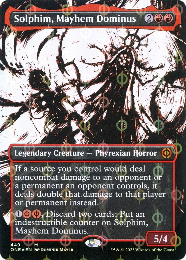 Image for Solphim, Mayhem Dominus (Showcase) (Step-and-Compleat Foil) (Phyrexia: All Will Be One) (449) - Magic: The Gathering