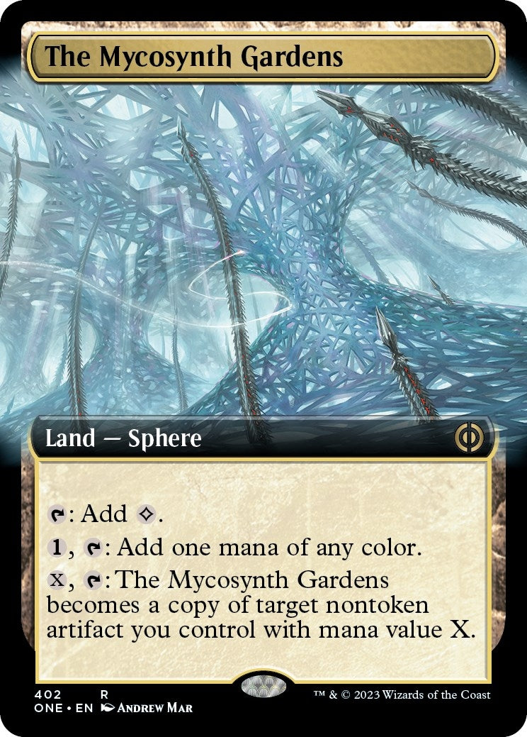 Image for The Mycosynth Gardens (Extended Art) (Phyrexia: All Will Be One) (402) - Magic: The Gathering