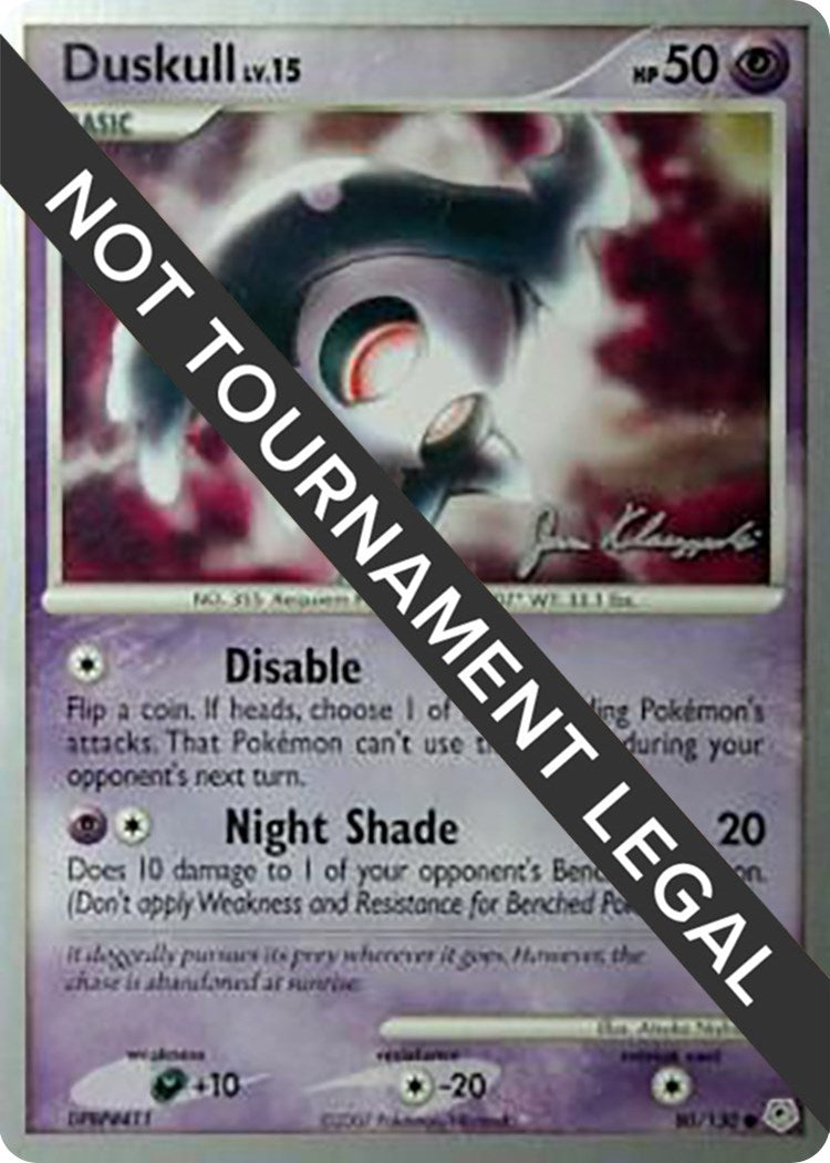 Image for Duskull - 2008 (Jason Klaczynski) (World Championship Decks) (80/130) - Pokemon