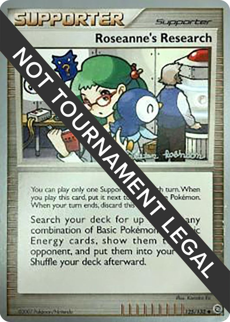 Image for Roseanne's Research - 2008 (Tristan Robinson) (World Championship Decks) (125/132) - Pokemon