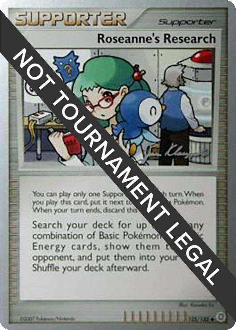 Image for Roseanne's Research - 2008 (Jason Klaczynski) (World Championship Decks) (125/132) - Pokemon